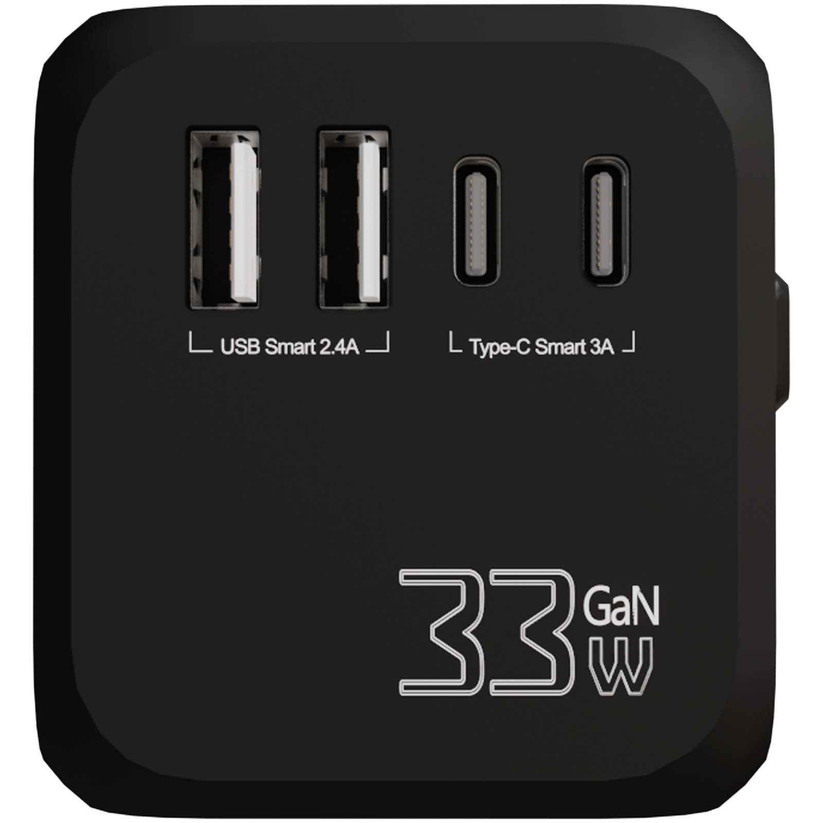 SCX.design T16 Universeller Reiseadapter schwarz