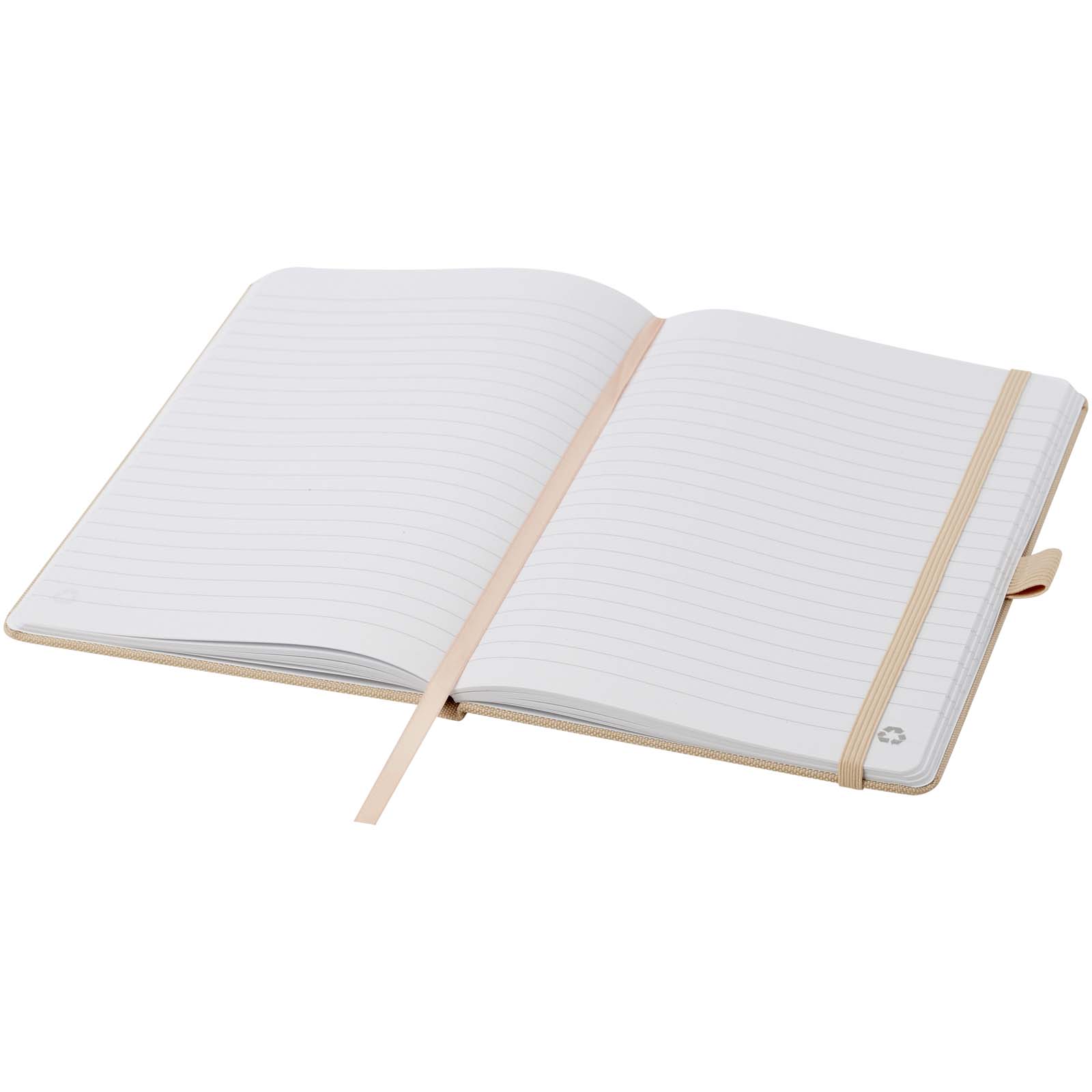 Honua A5 Notizbuch aus recyceltem Papier mit Cover aus recyceltem PET oatmeal