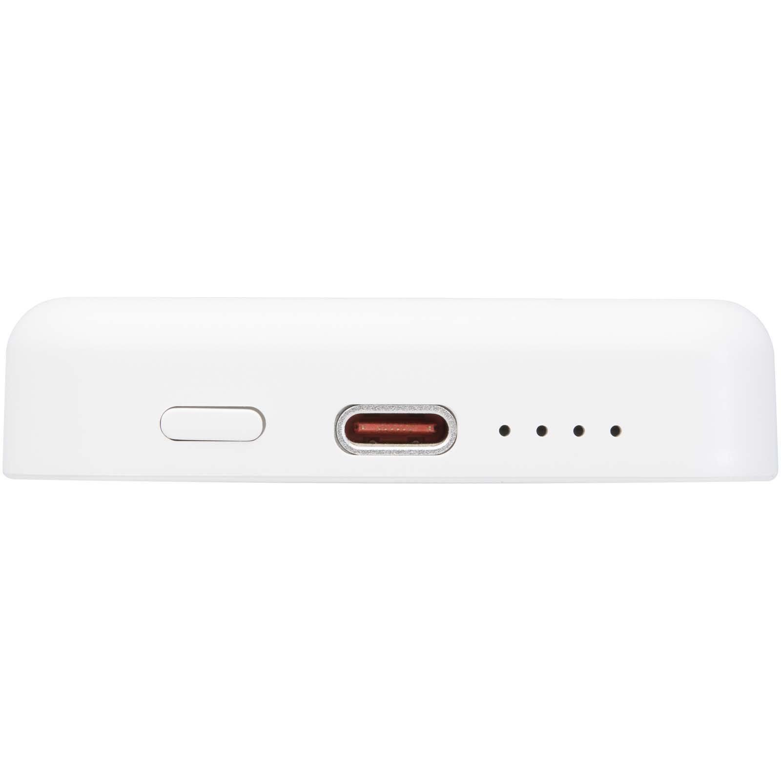 Acrab 15 W 5.000 mAh magnetische kabellose Powerbank mit 20 W PD aus recyceltem Kunststoff weiss