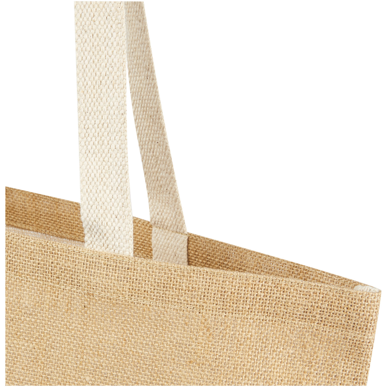 Juta 300 g/m² Jute Tragetasche 12 L natur, weiss