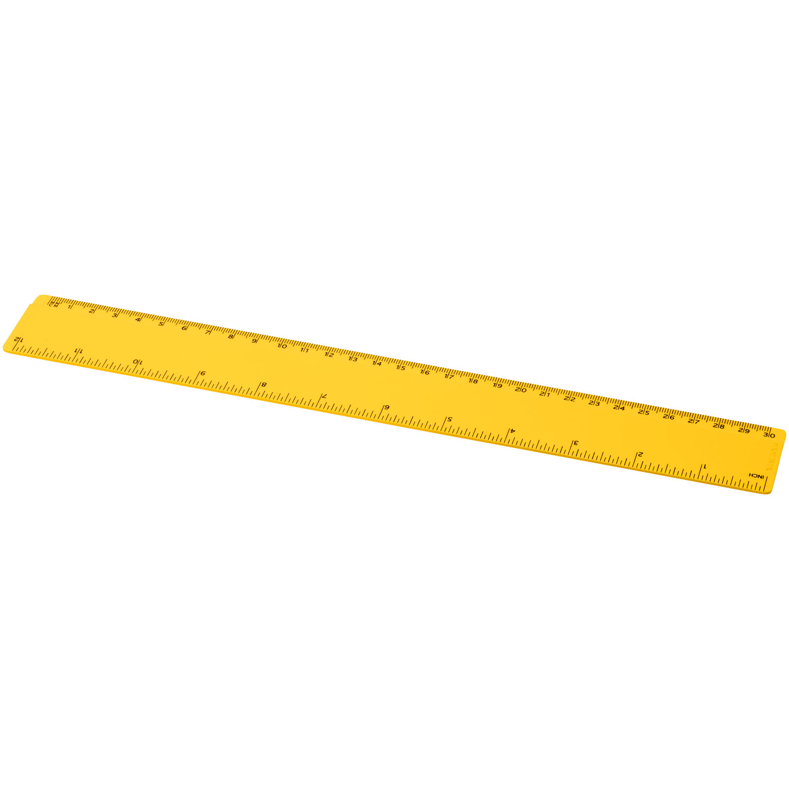 Refari 30 cm Lineal aus recyceltem Kunststoff gelb