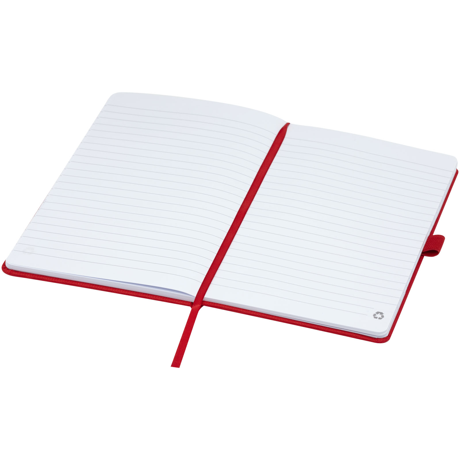 Honua A5 Notizbuch aus recyceltem Papier mit Cover aus recyceltem PET rot