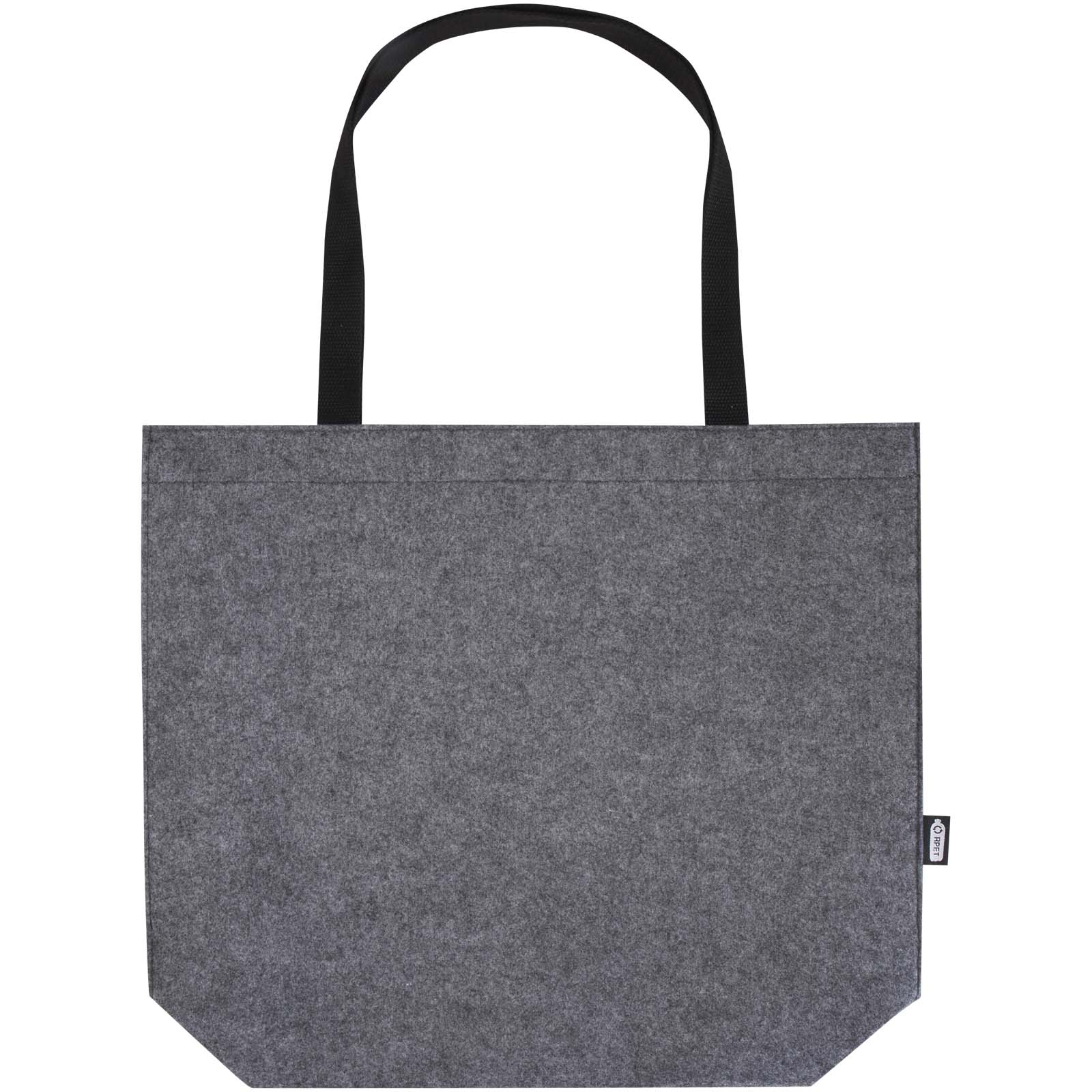 Felta Tragetasche mit Zwickel aus recyceltem GRS-Filz 20 L mittelgrau