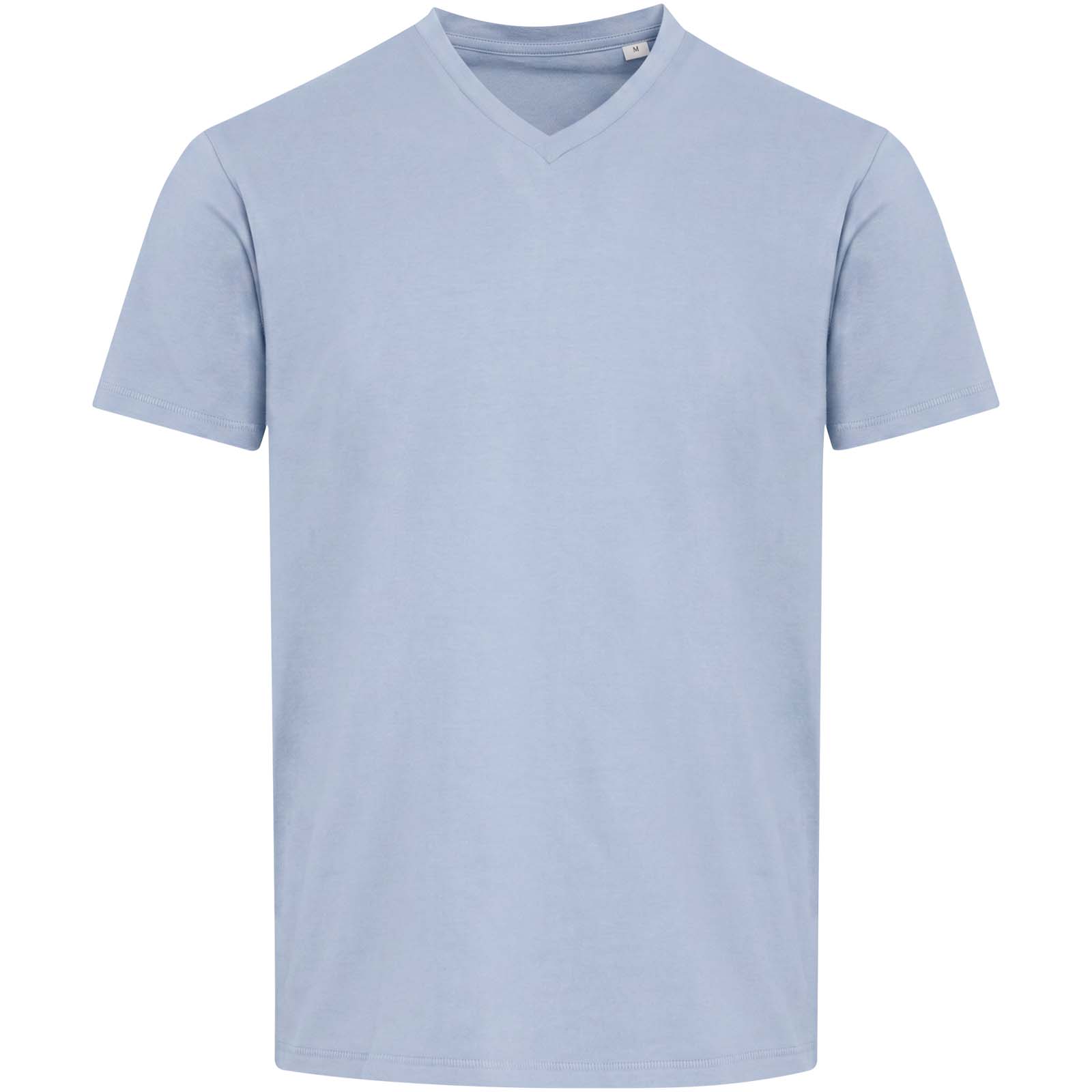 Balfour 200 g/m² Kurzärmeliges T-Shirt V-Ausschnitt Bio Baumwolle (OCS), unisex Nebelblau