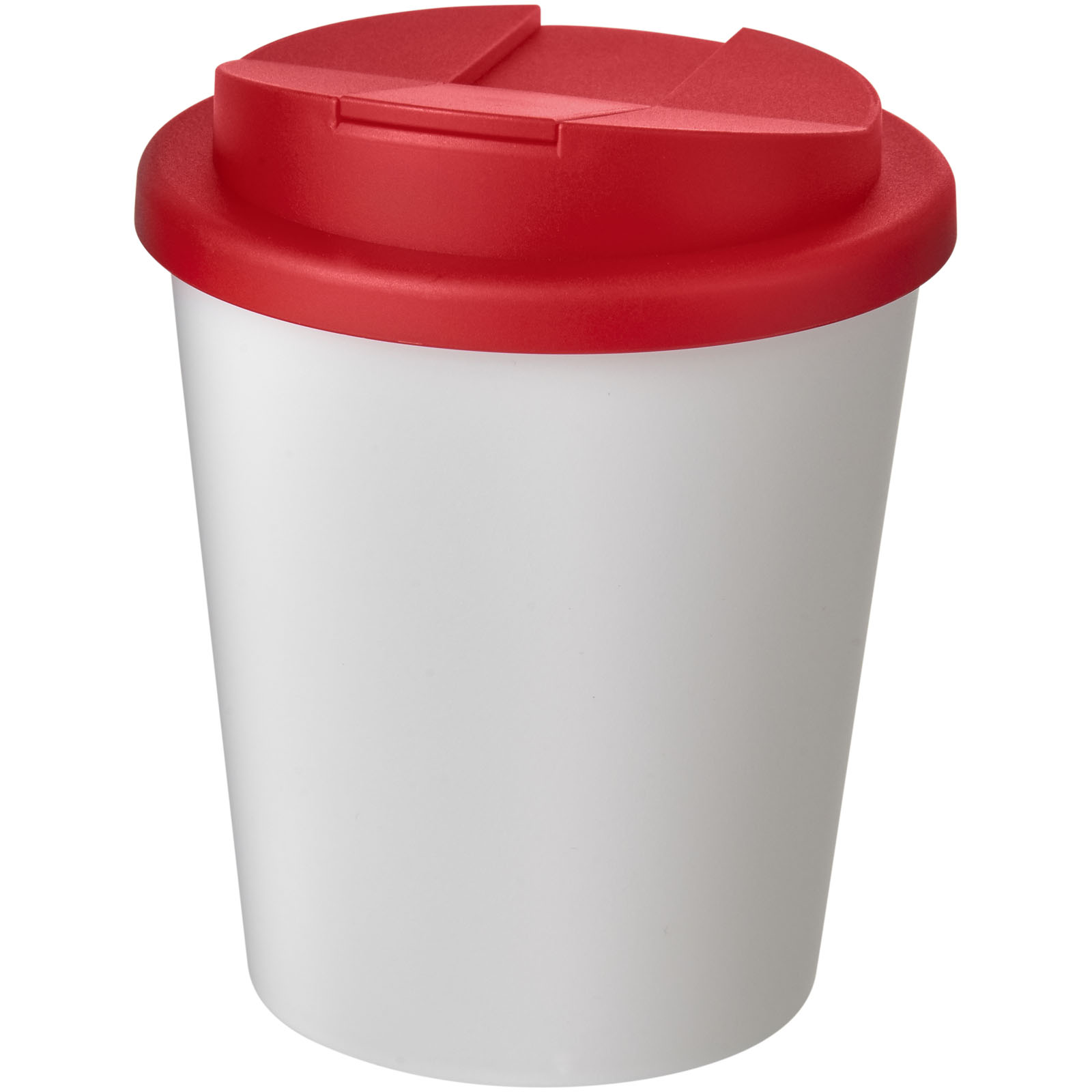 Americano® Espresso 250 ml Isolierbecher mit auslaufsicherem Schraubverschluss weiss, rot