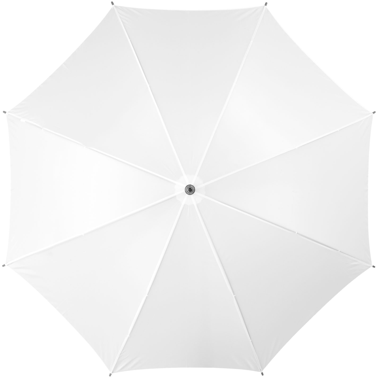 Jova 23" Regenschirm mit Holzstange und -griff weiss