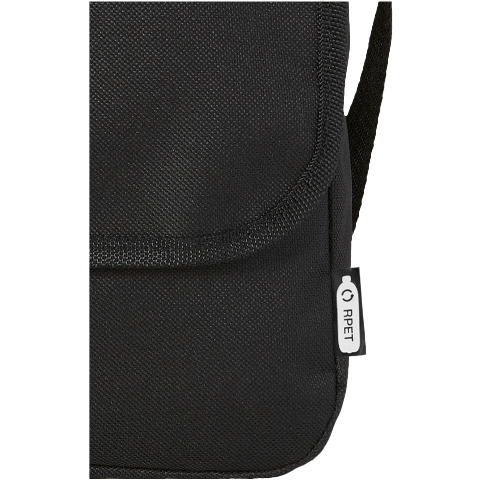 Retrend RPET Schultertasche 6L schwarz