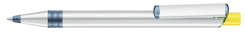 RECYCLED PET PEN ALUMA transparent Druckkugelschreiber
