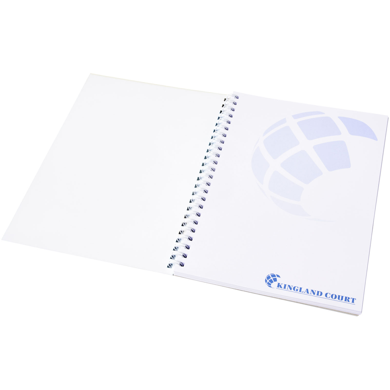 Desk-Mate® A5 Notizbuch mit Kunststoff Cover und Spiralbindung weiss