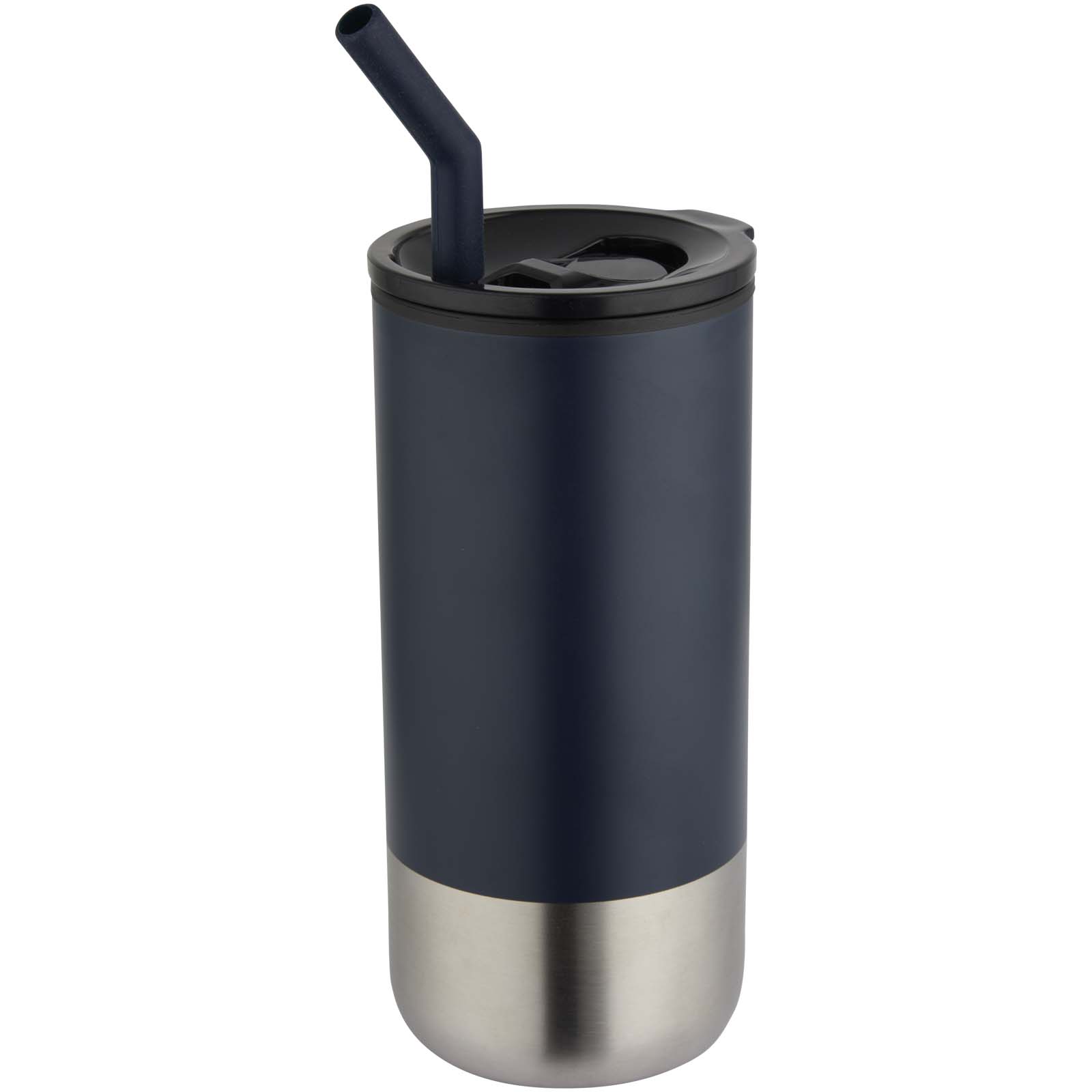 Grayson 480 ml RCS recycelter Isolierbecher mit Trinkhalm navy