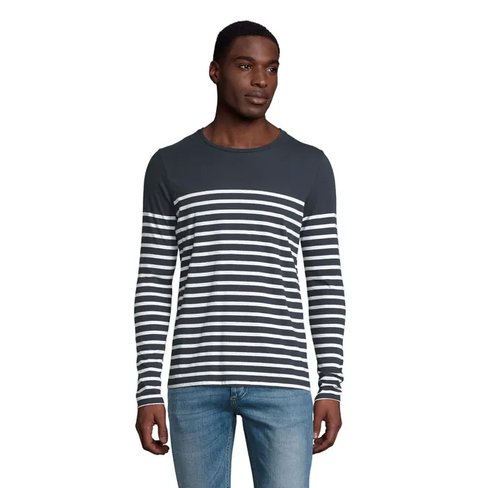 Herren-Langarm-T-Shirt Matelot
