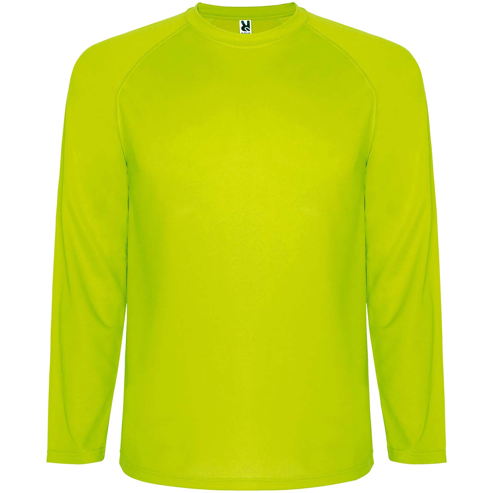 Montecarlo 150 g/m² Langarm Sport-Shirt für Männer fluorgelb