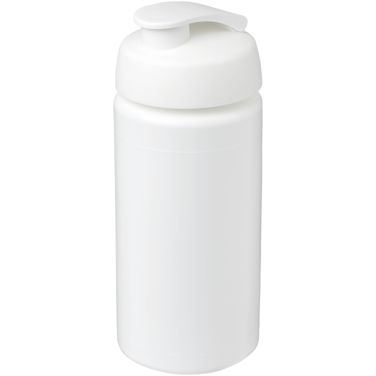 Baseline® Plus grip 500 ml Sportflasche mit Klappdeckel weiss