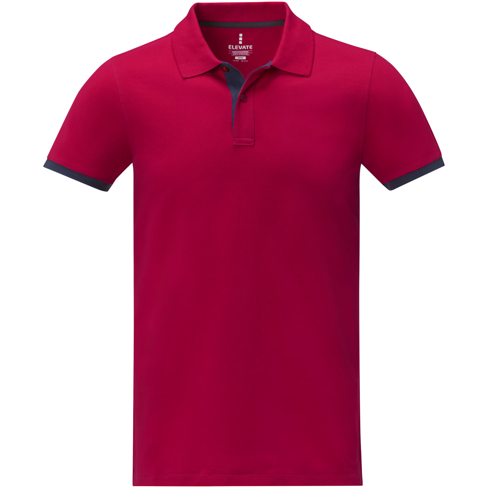 Morgan 200 g/m² Polo für Herren, zweifarbig rot