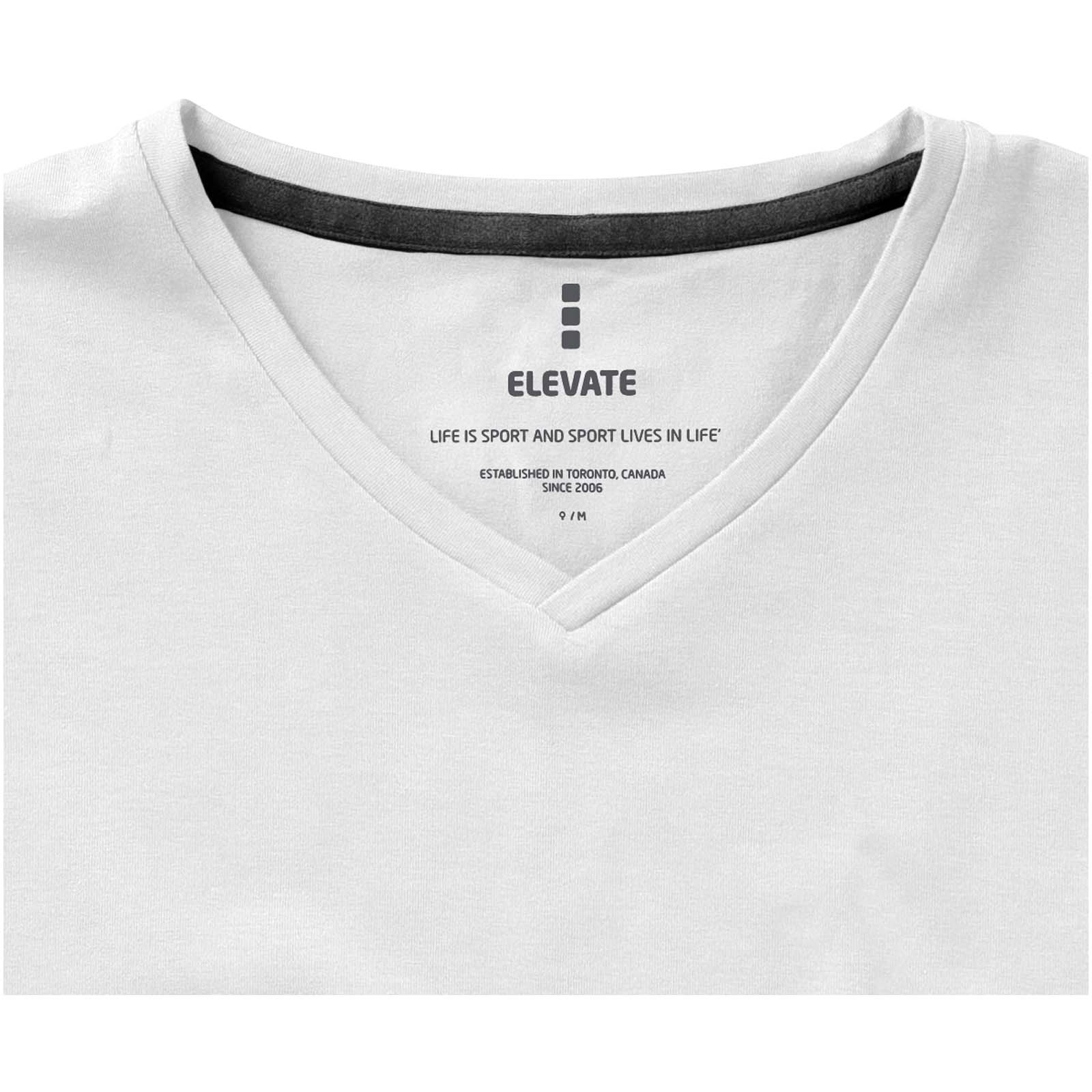 Kawartha T-Shirt für Damen mit V-Ausschnitt weiss