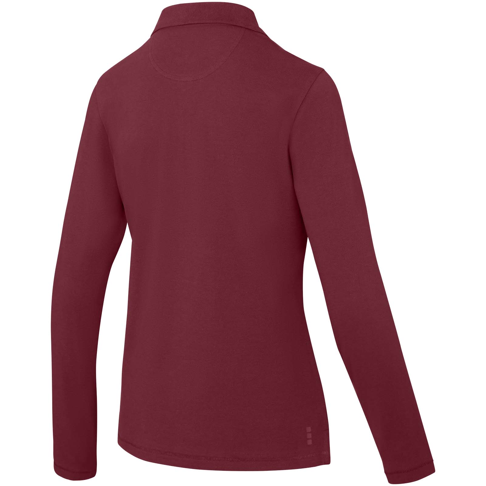Calgary 180 g/m² Langarm Poloshirt für Damen Tiefes Burgunderrot
