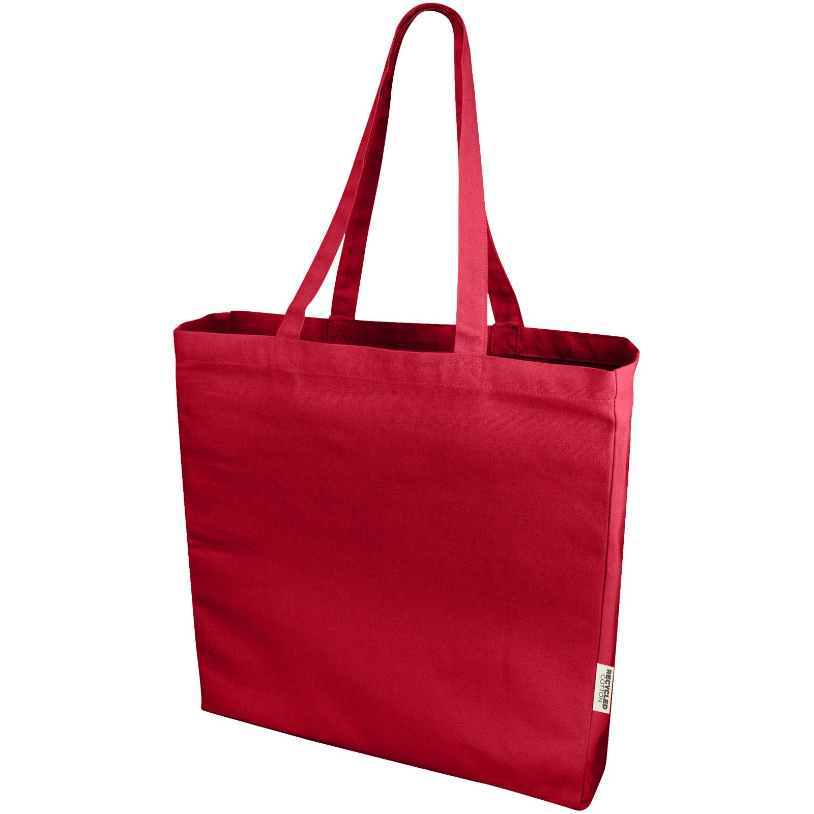 Odessa 220 g/m² GRS recycelte Baumwoll Tragetasche 13L rot