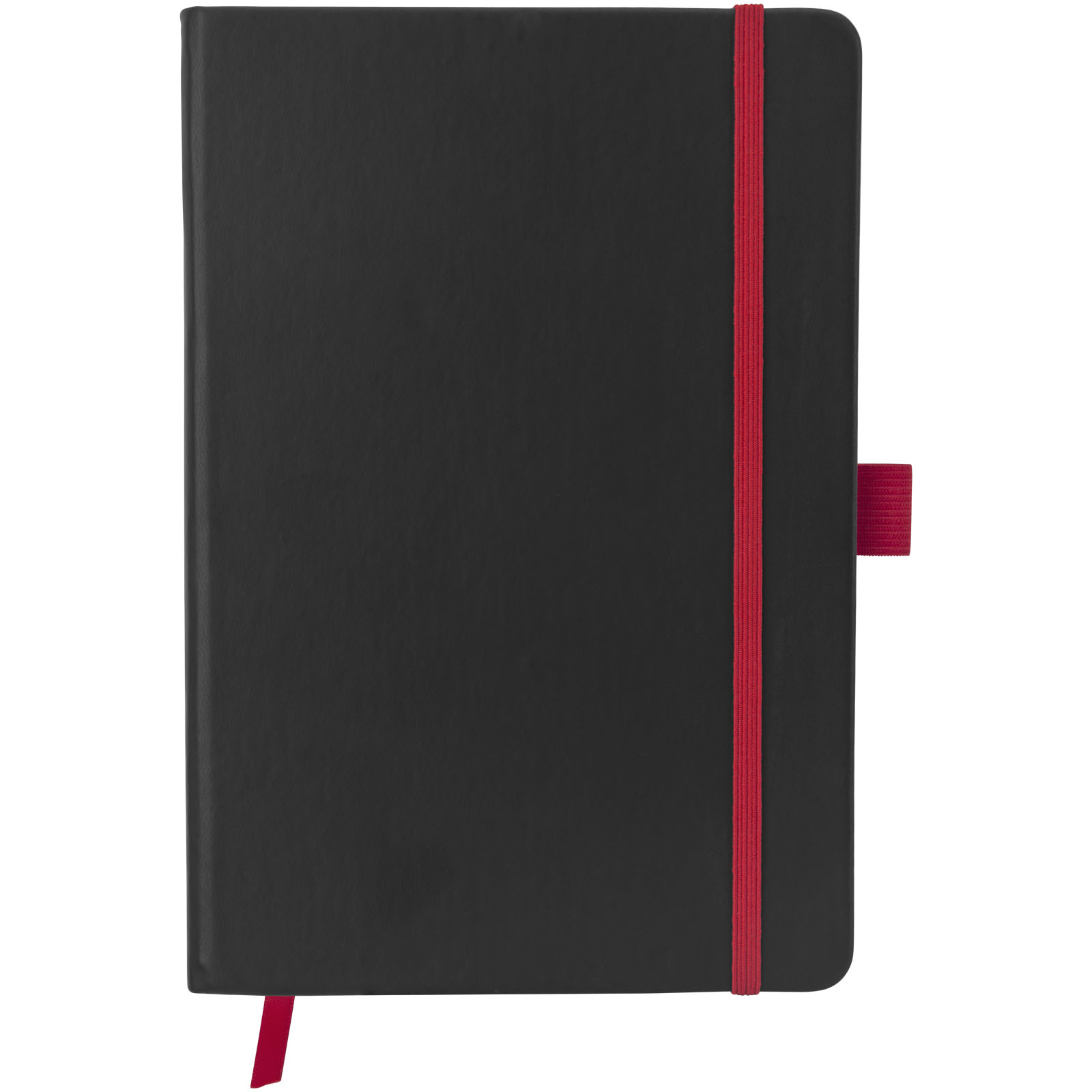 Colour-Edge A5 Hard Cover Notizbuch schwarz, rot