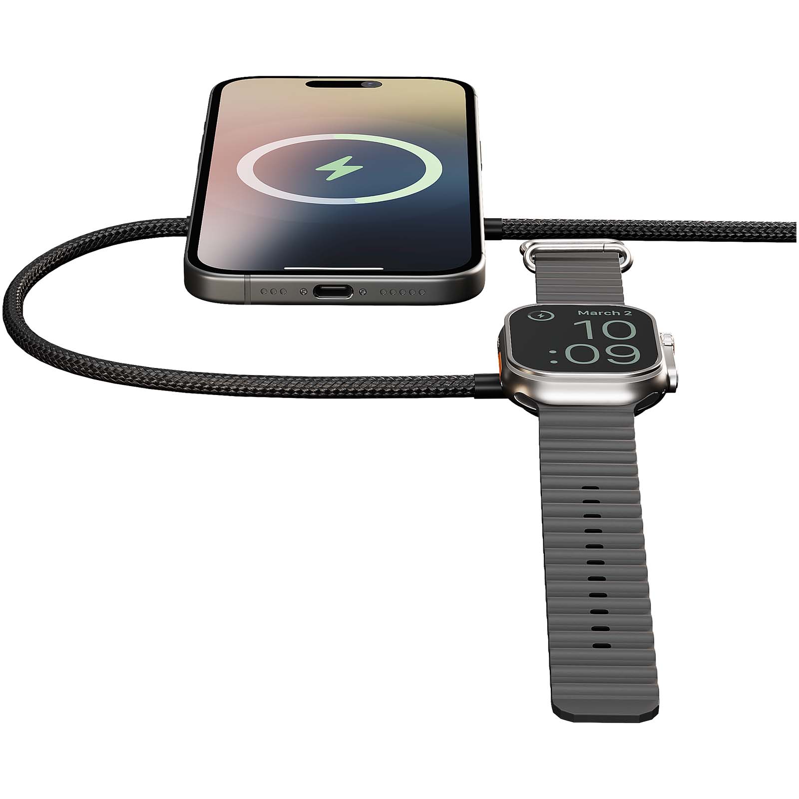 Zens Pro 2 15 W duales Ladekabel schwarz