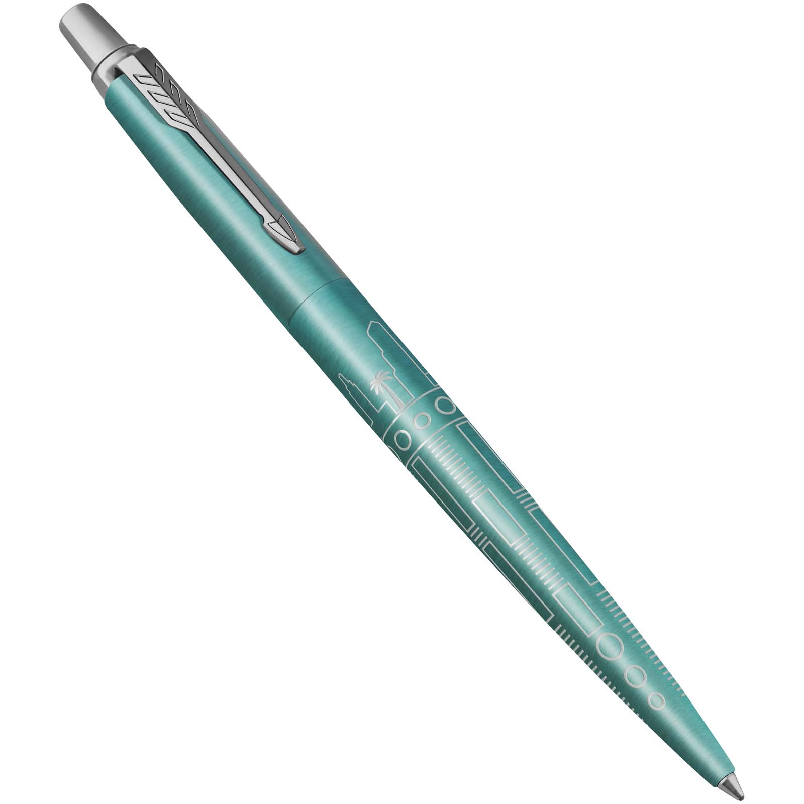 Parker Jotter SE Global Icons Kugelschreiber (blaue Mine) türkis