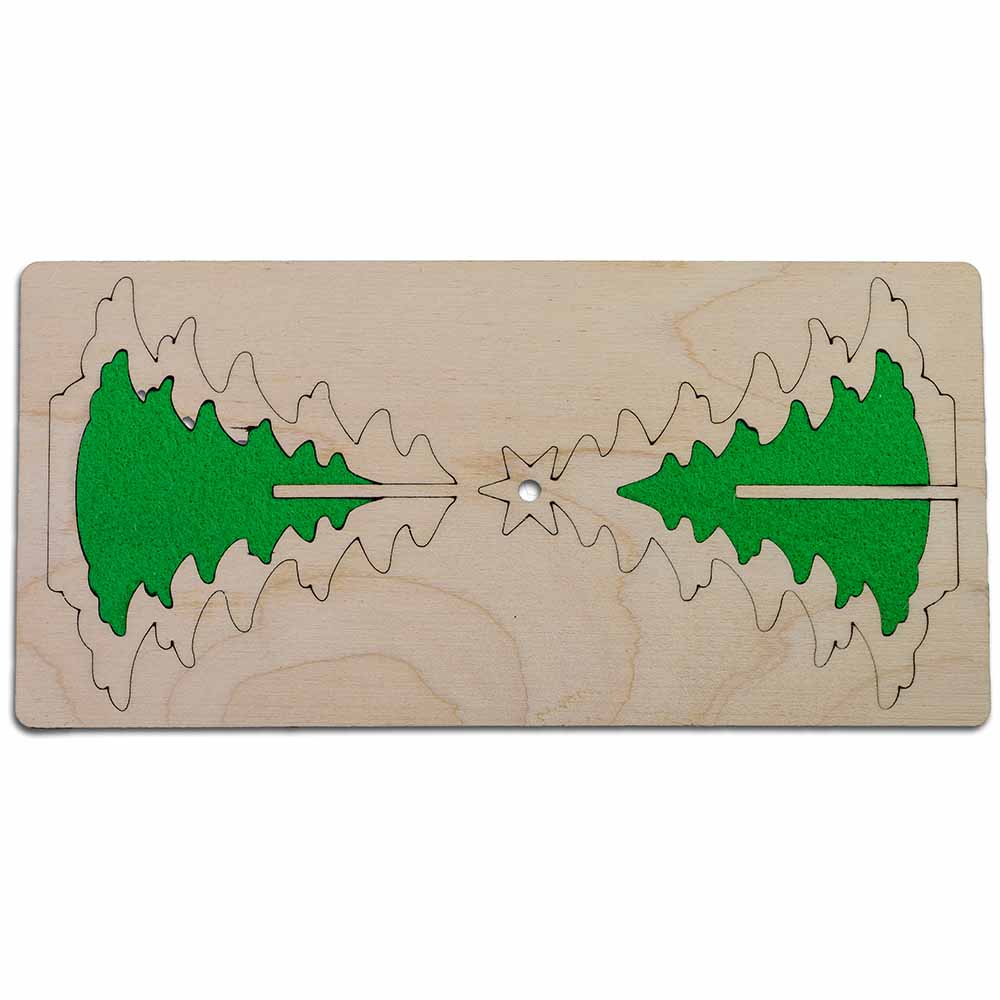 3D Holzpuzzle-Karte