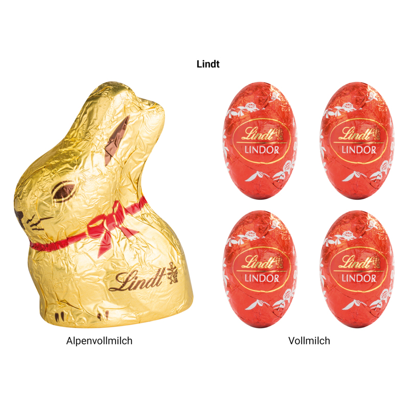Standbodenbox, Lindt Minieier und Osterhase