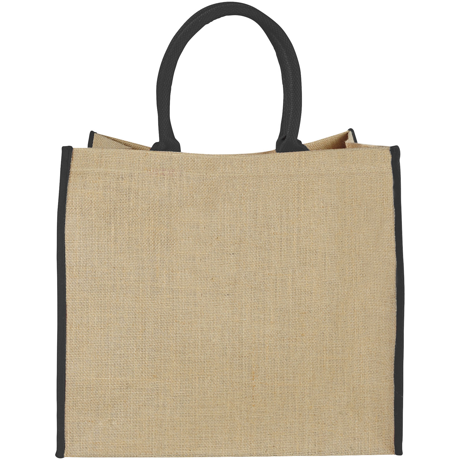 Harry farbige Jute Tragetasche 25L natur, schwarz