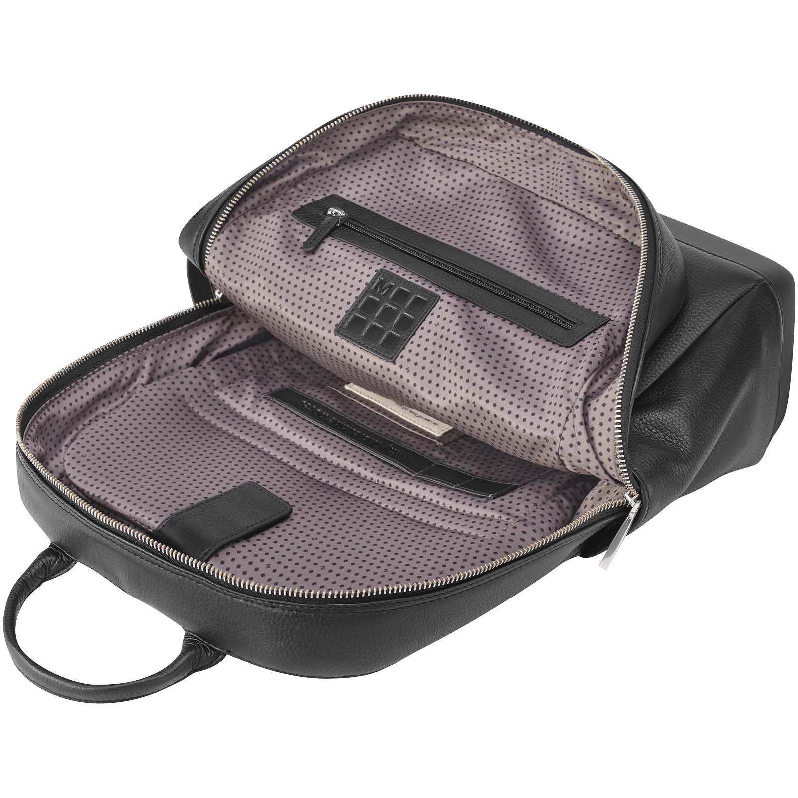 Moleskine Classic Rucksack aus Leder schwarz
