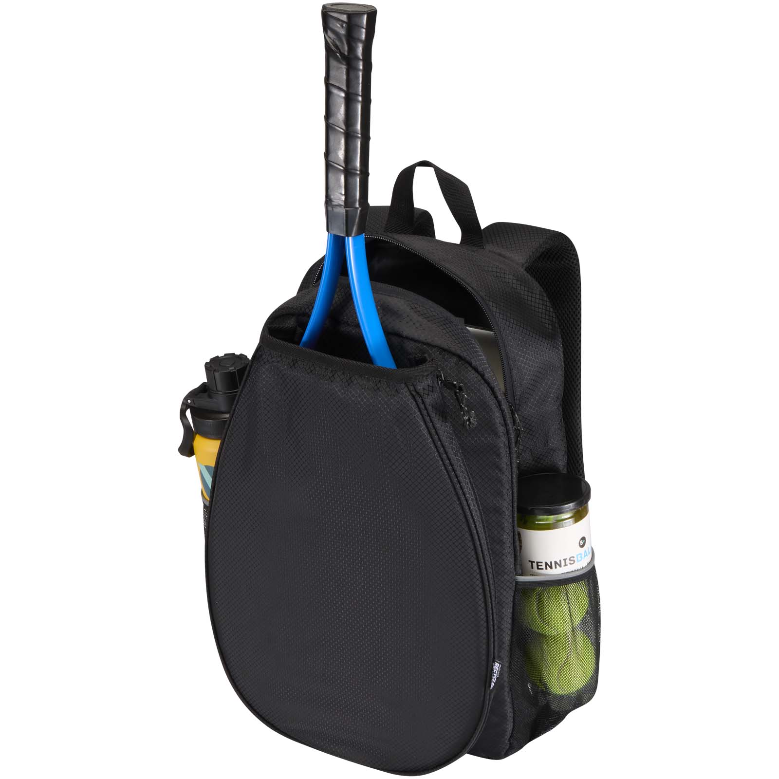 Varyon 15" GRS Padel-Rucksack aus recyceltem Material, 18 l schwarz