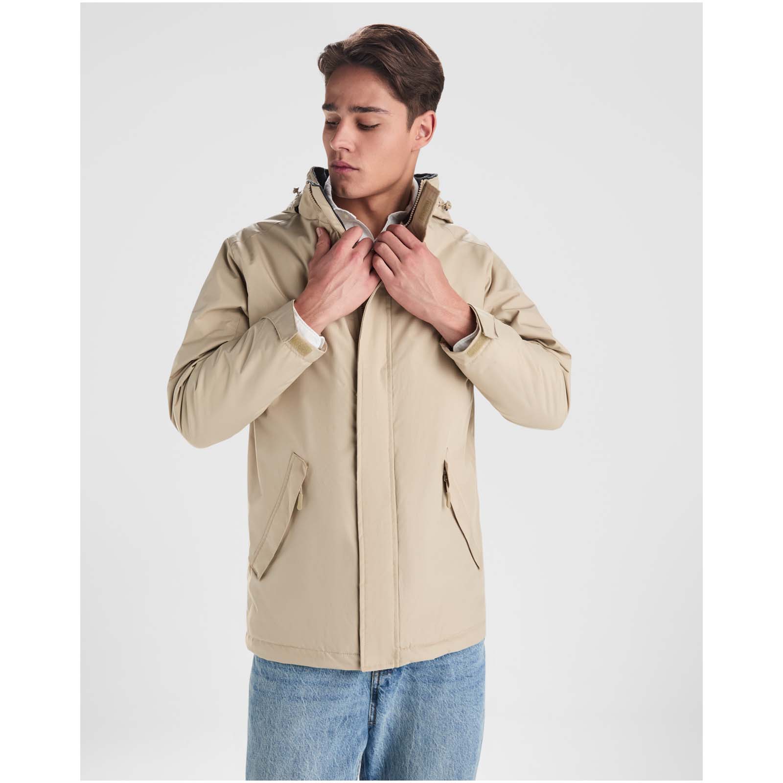 America wattierter Parka für Herren dunkelblei