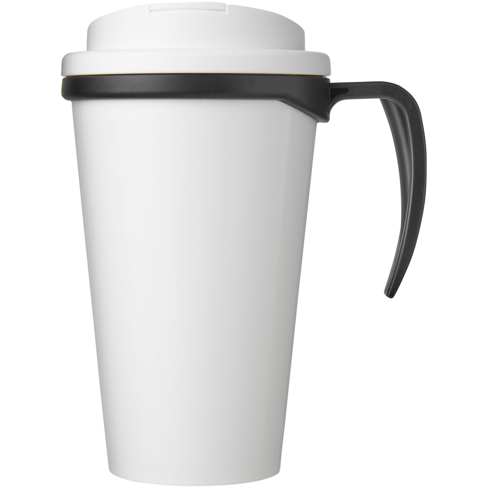 Brite-Ameriano® Grande 350 ml Isolierbecher mit auslaufsicherem Schraubverschluss schwarz, weiss