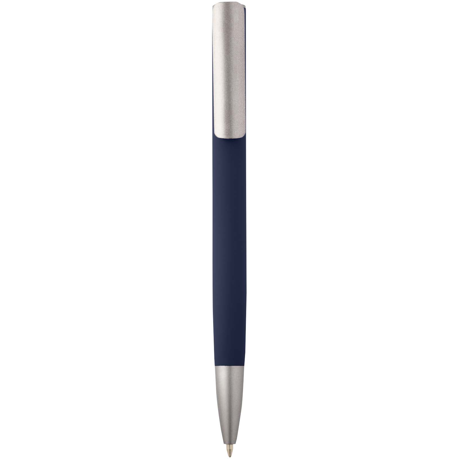 Ziguur Kugelschreiber aus recyceltem Aluminium (blaue Mine) navy