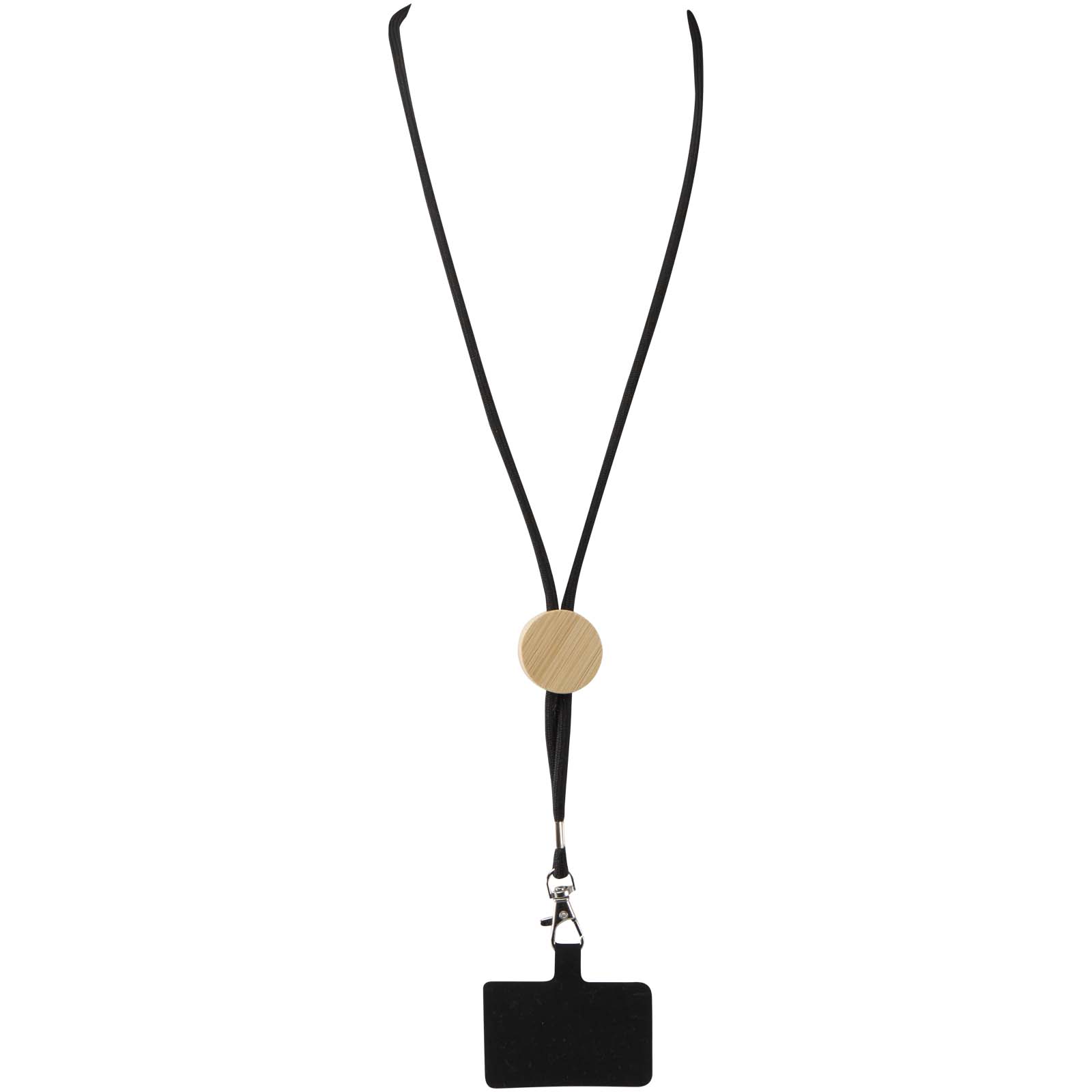Adhab Smartphone Lanyard mit Bambusdetails schwarz