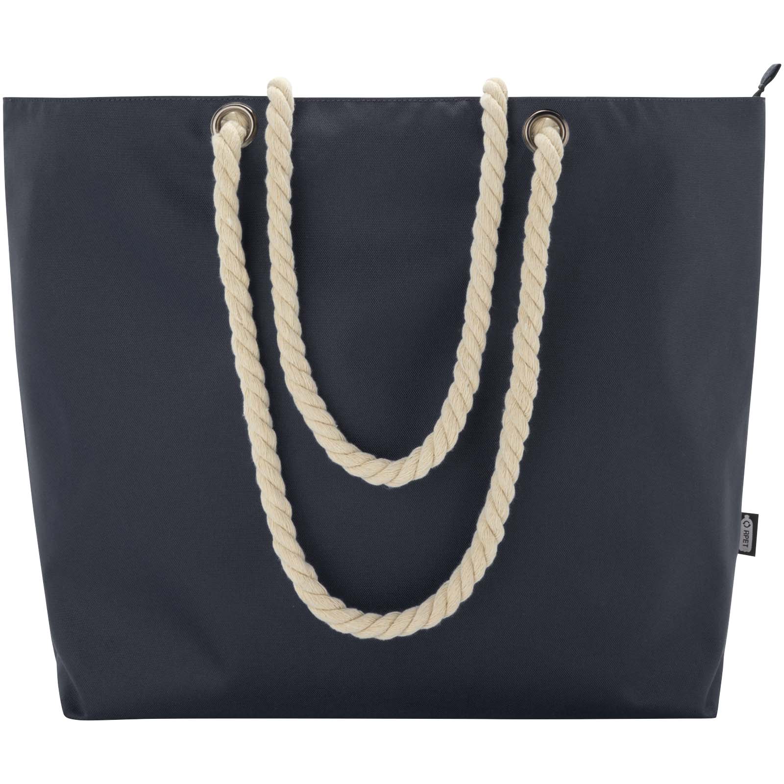 Panama Strandkühltasche mit Kordelgriffen aus recyceltem GRS-Material, 23L navy