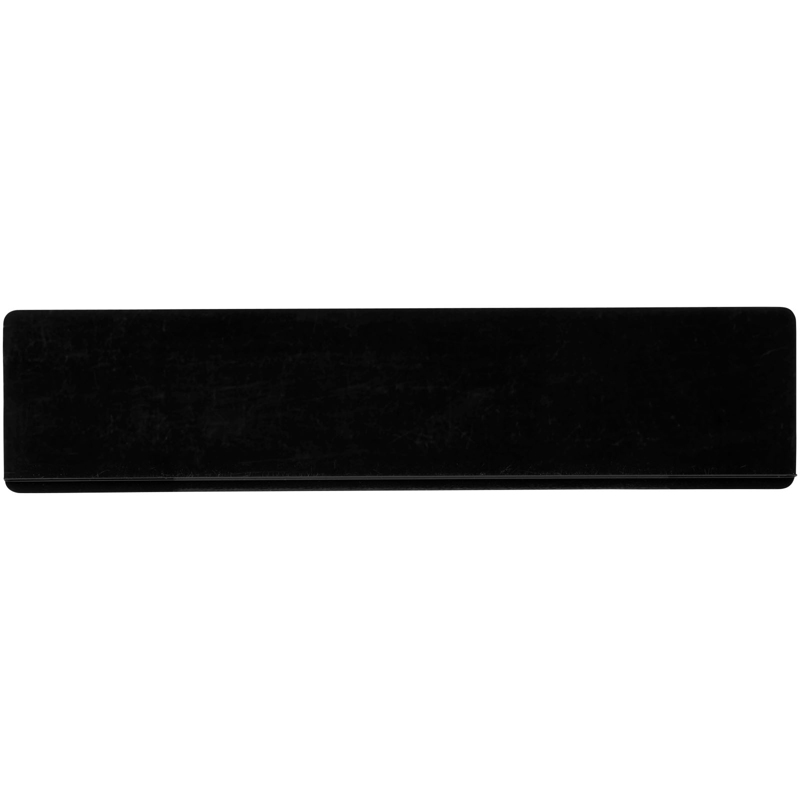 Refari 15 cm Lineal aus recyceltem Kunststoff schwarz