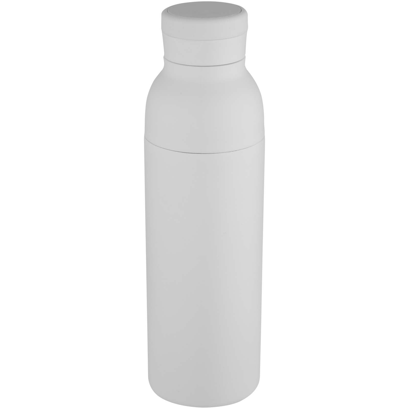 Illuminate 650 ml RCS doppelwandige Isolierflasche aus recyceltem Edelstahl weiss
