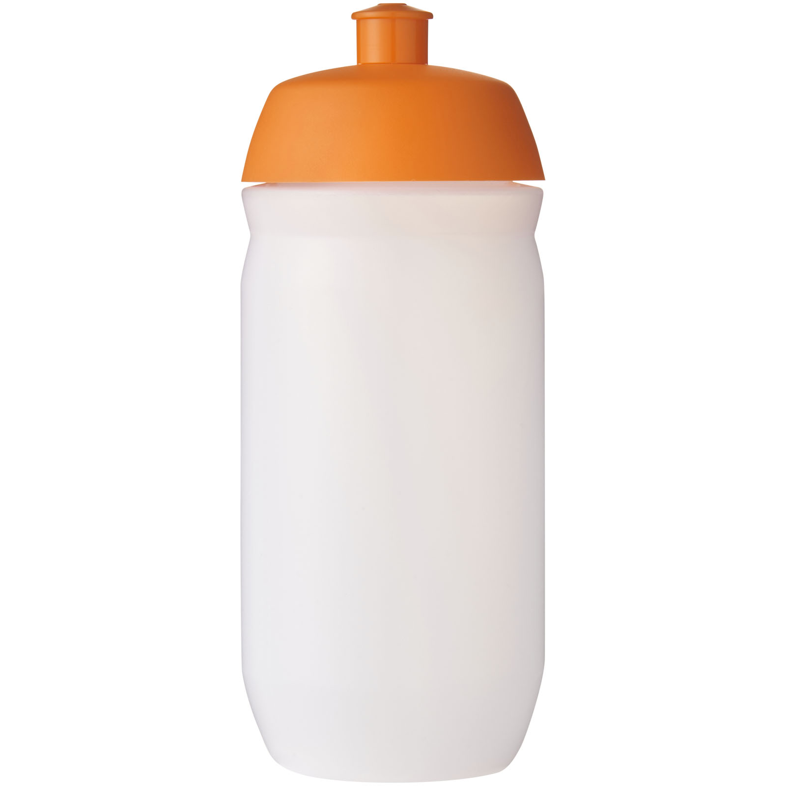 HydroFlex™ Clear 500 ml Squeezy Sportflasche orange, klar mattiert