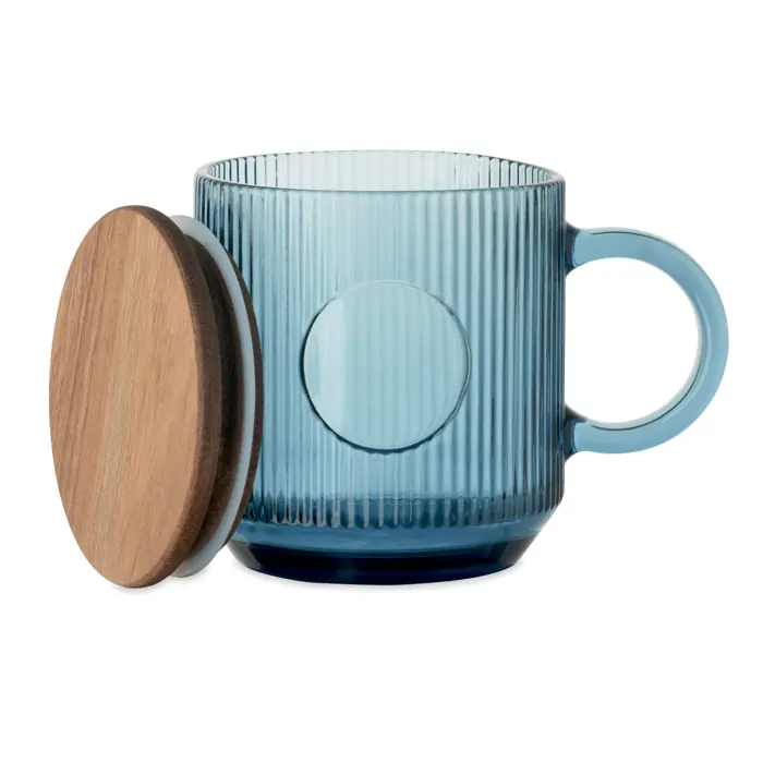 Gerippter Glasbecher 300ml