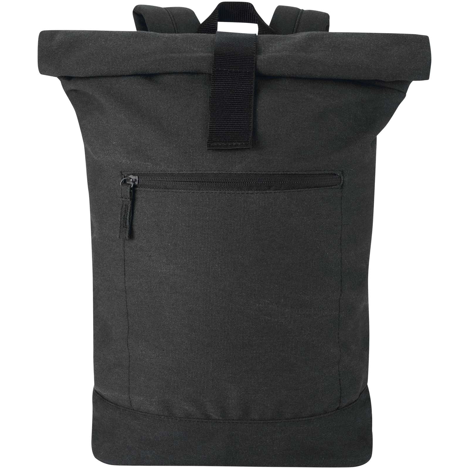 Recanvas 14” GRS recycelter Rolltop-Rucksack 16L schwarz