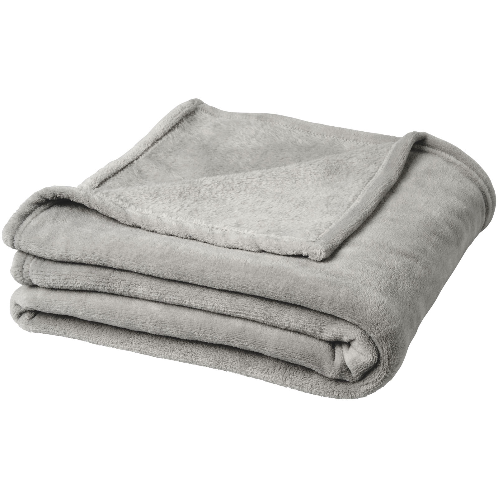 Bay Plaid-Decke aus extraweichem Coral-Fleece grau