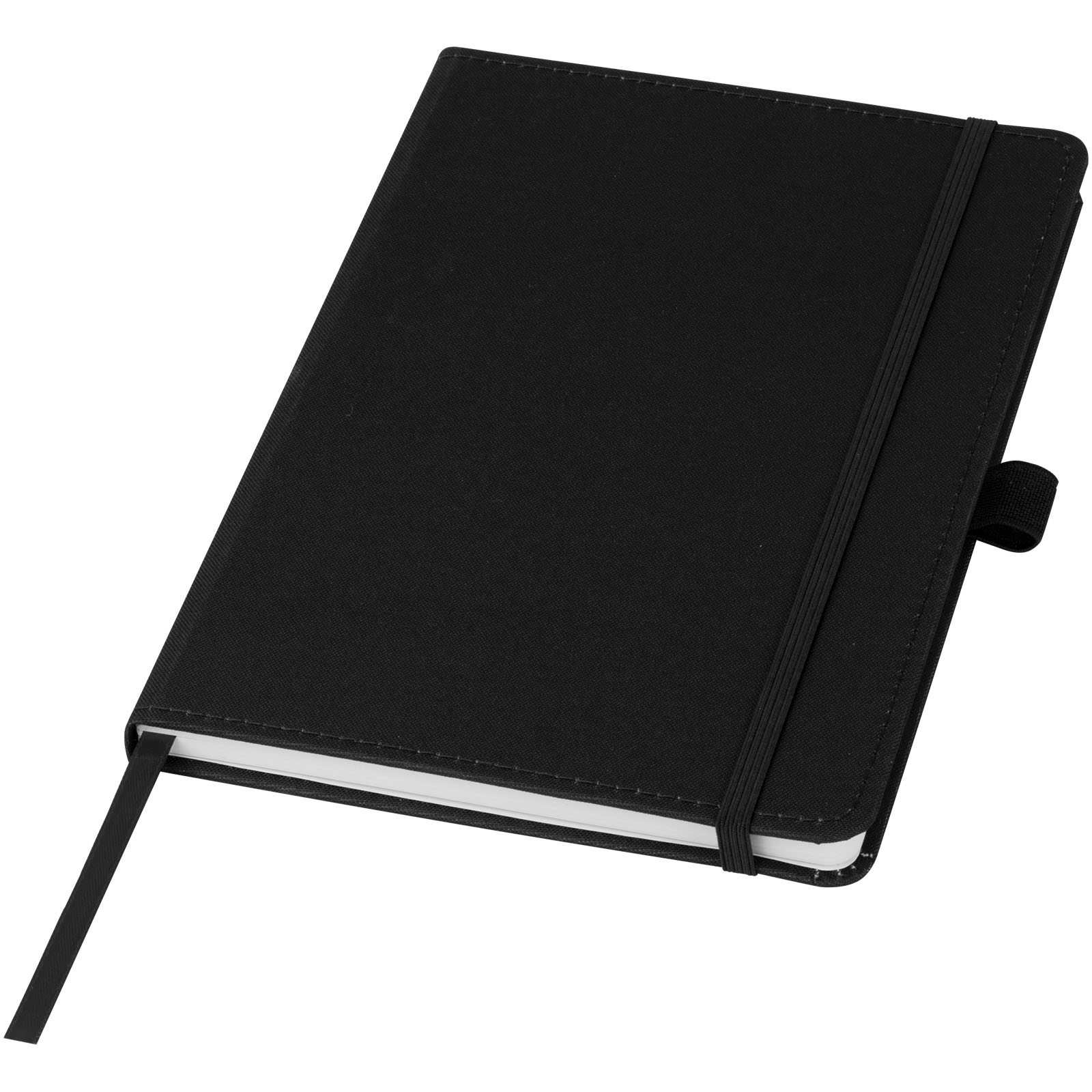 Thalaasa Hardcover Notizbuch aus Ozean Kunststoff schwarz