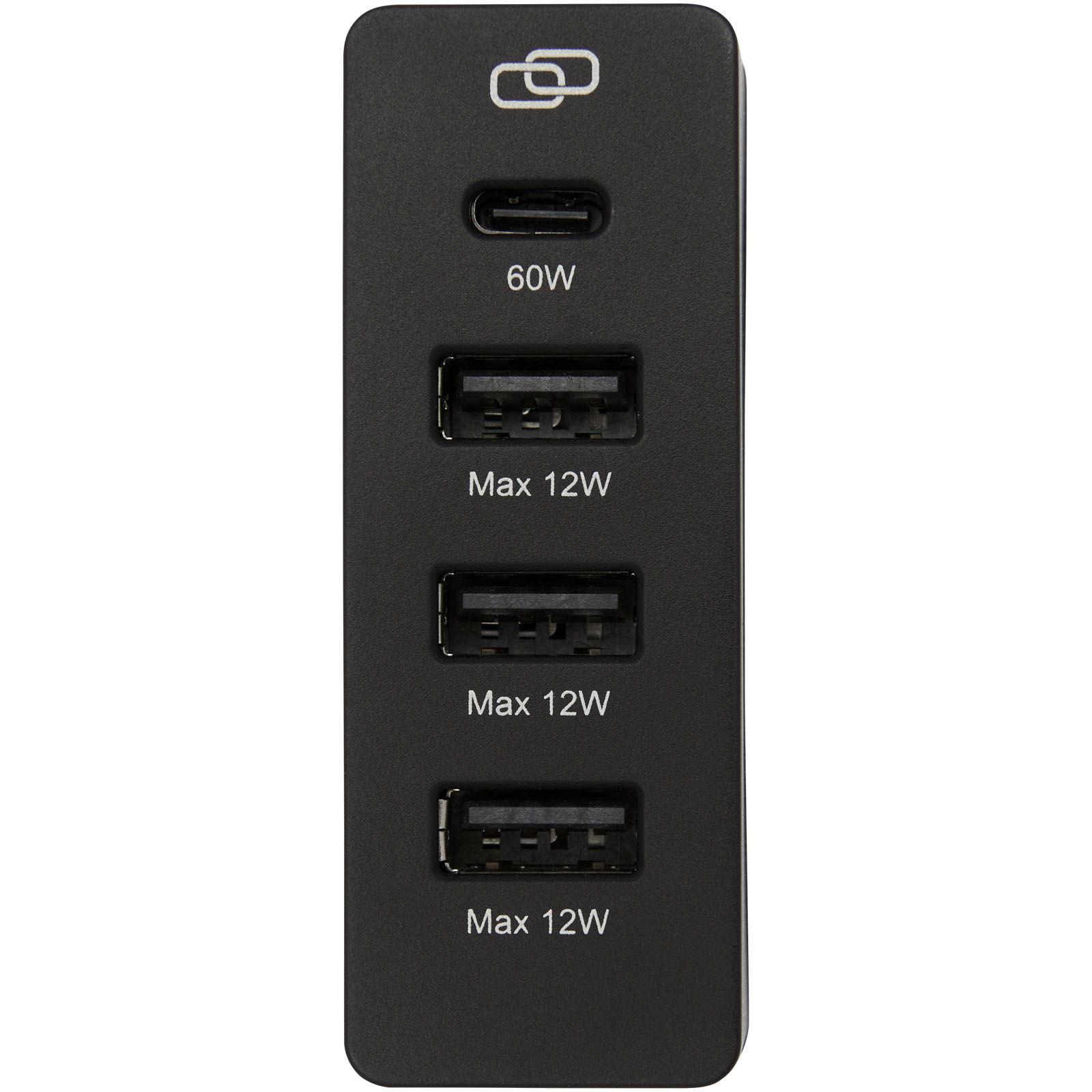 ADAPT PD-Powerstation aus recyceltem Kunststoff, 72W schwarz