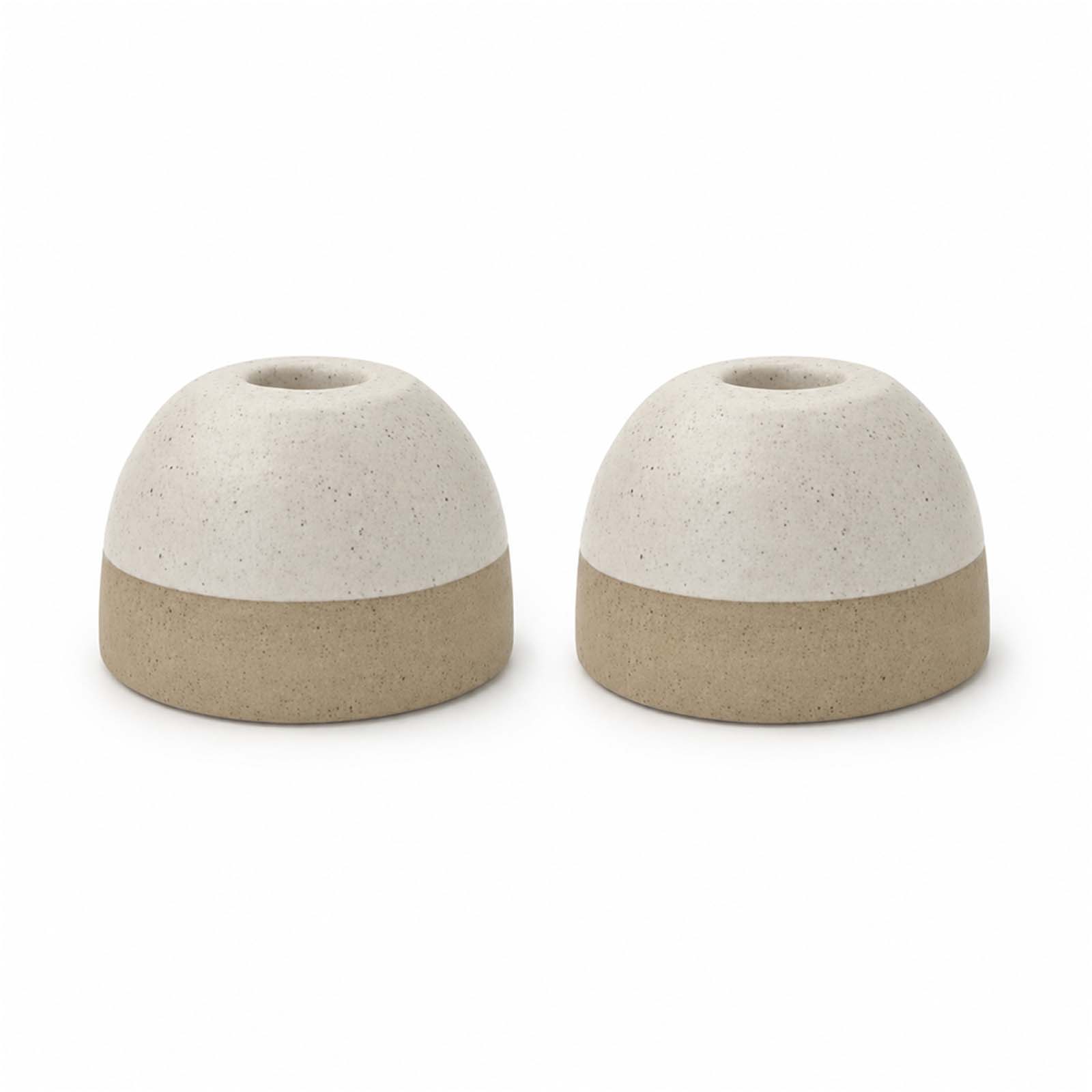 Originalhome ReCllay Kerzenständer Set weiss