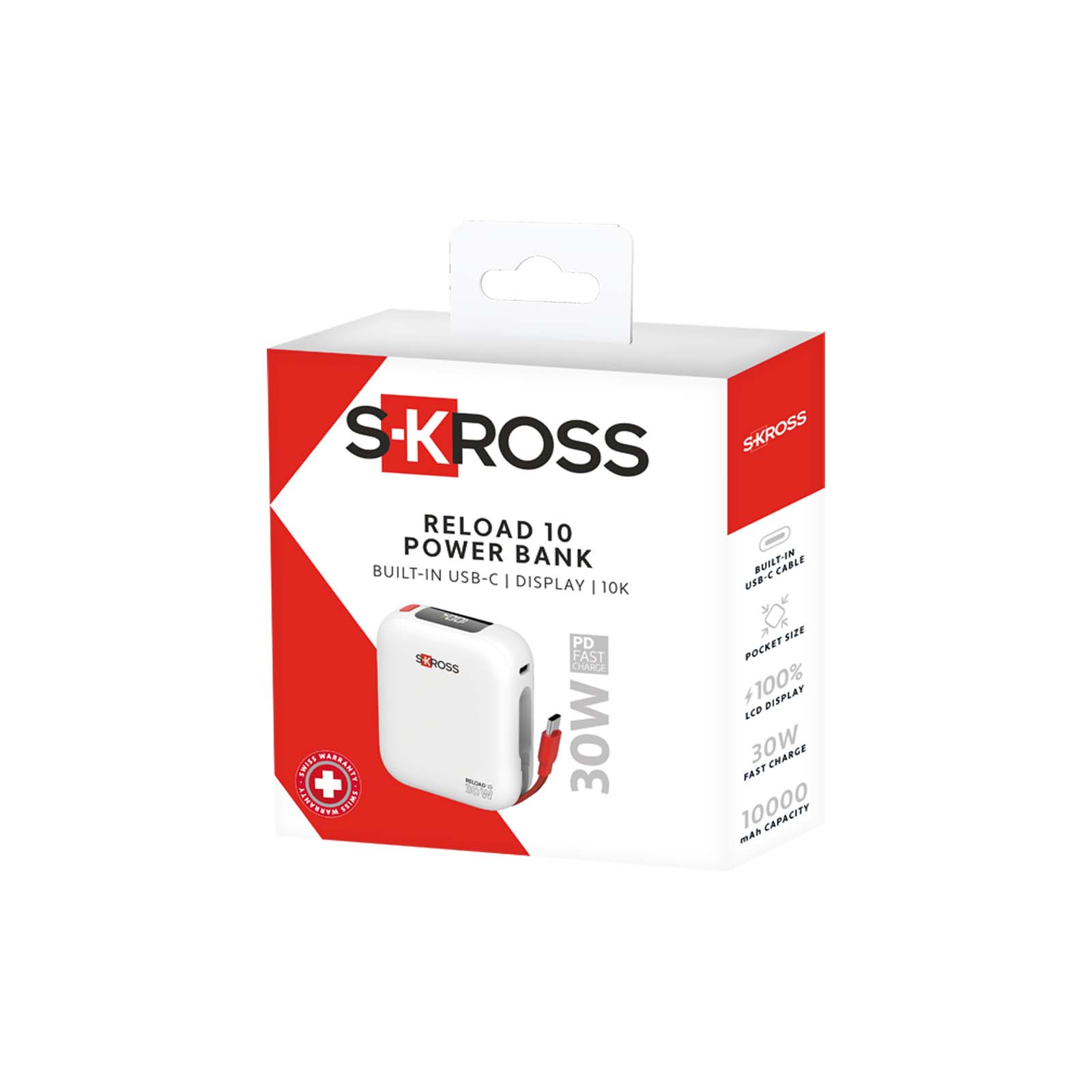 SKROSS® Reload 10.000 mAh Powerbank weiss