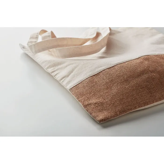 Einkaufstasche mit Jutebesatz