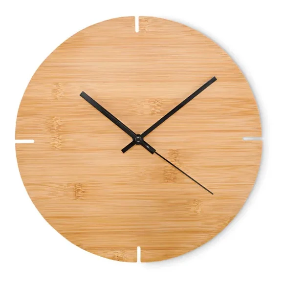 Wanduhr Bambus