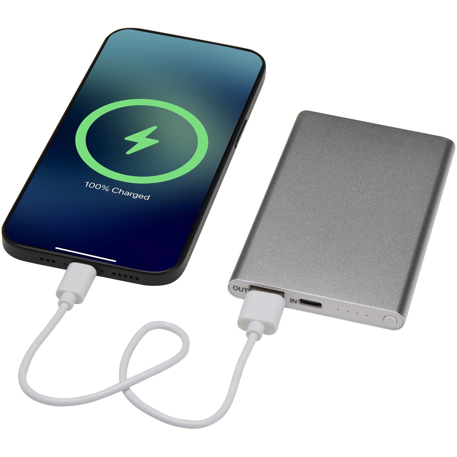Pep 4000 mAh Powerbank silber