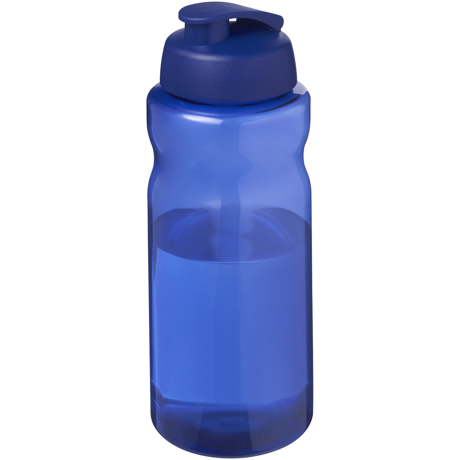 H2O Active® Eco Big Base 1L Sportflasche mit Klappdeckel blau, blau