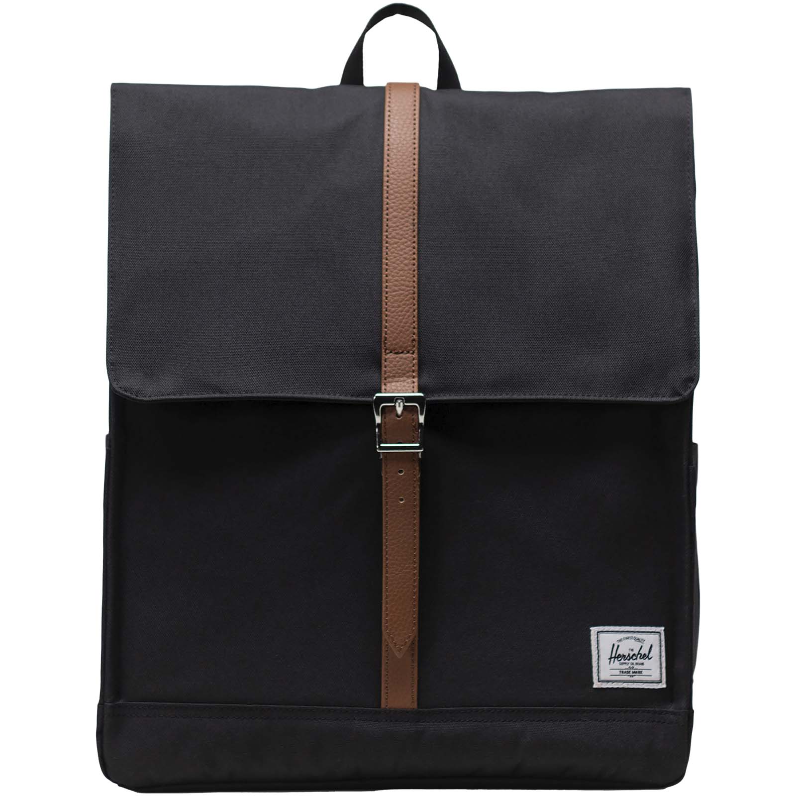 Herschel City Rucksack aus recyceltem Material 16 L schwarz
