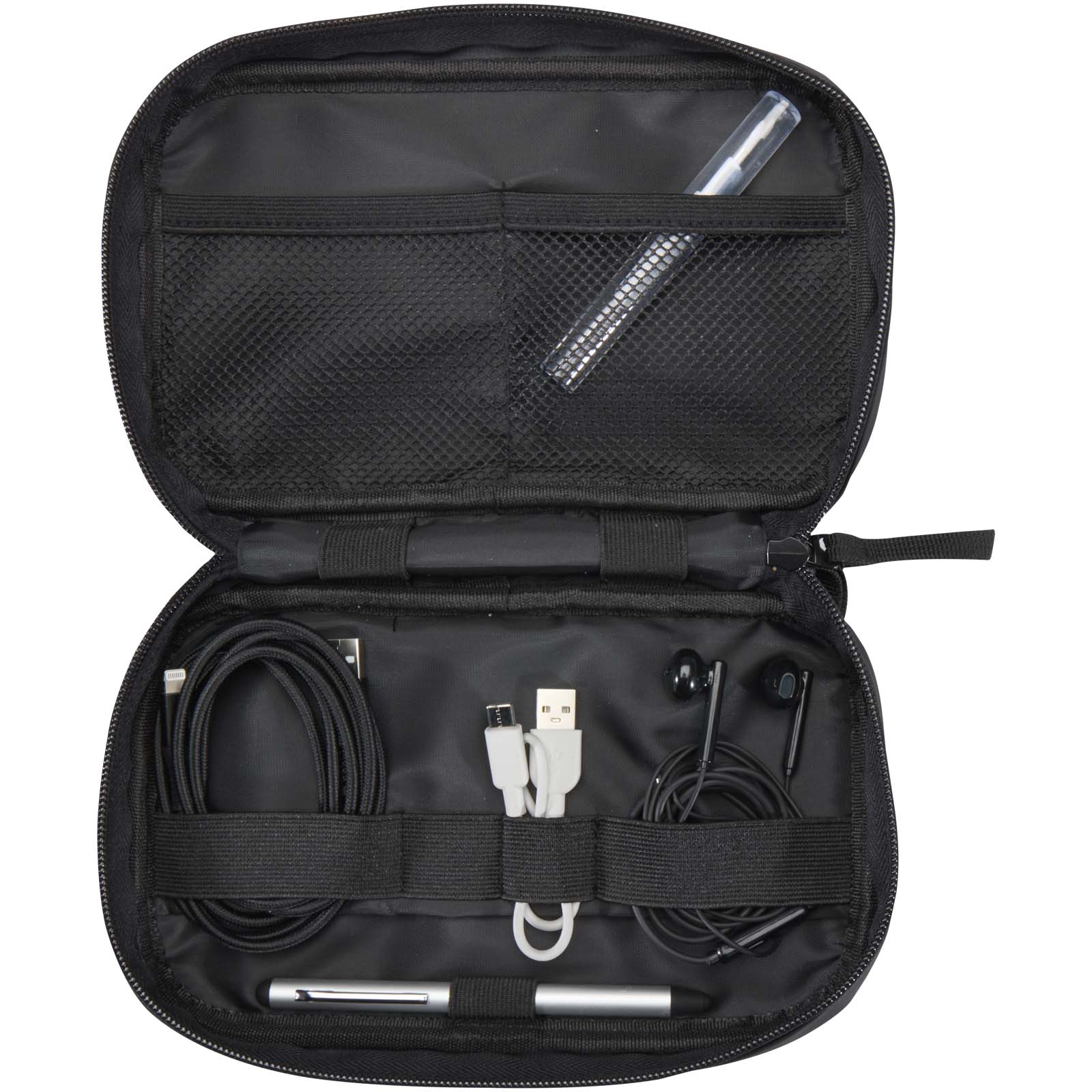 Resi Plus GRS recycelte Tech-Tasche 1L schwarz